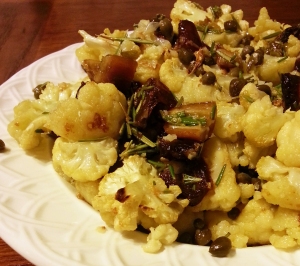 cauliflower with dates and capers -- annumography