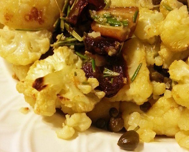easy weeknight cauliflower with dates and capers -- annumography
